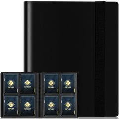 TiopLior 4-pocket binder open pockets for easy card viewing and sorting.