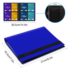 TiopLior binder with elastic strap keeps cards secure.