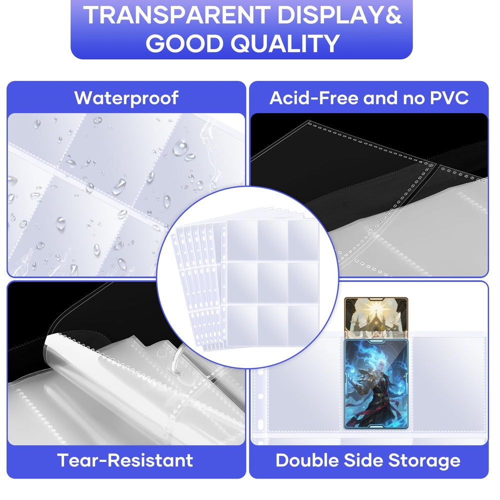 TiopLior non-PVC acid-free polypropylene protects cards from scratches.
