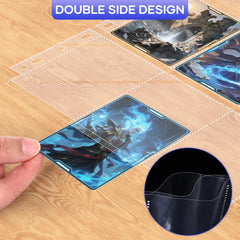 TiopLior double-sided page protectors display 18 cards per page for easy viewing.