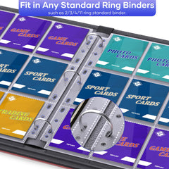 TiopLior transparent waterproof sleeves keep cards clearly visible.
