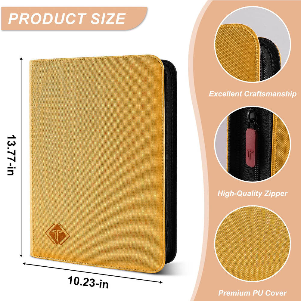 TiopLior binder pages open to reveal 24 double-sided sheets for dense collections.