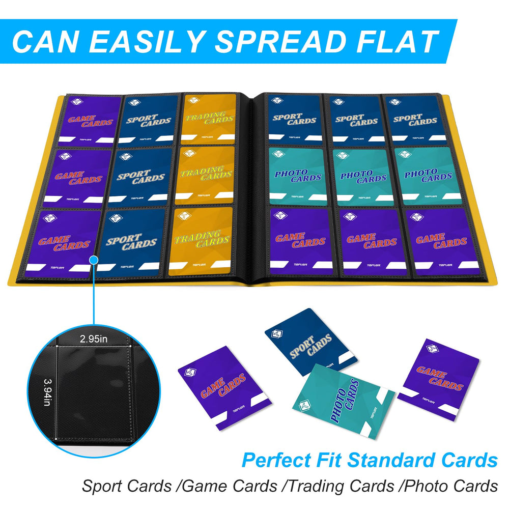 TiopLior binder pocket layout supports safe card storage.