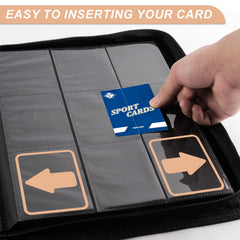TiopLior Zip MTG Card Binder 9-pocket layout keeps cards organized and accessible.