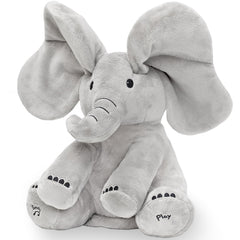 Tippi Peek-a-Boo Elephant sings with interactive mode to delight newborns