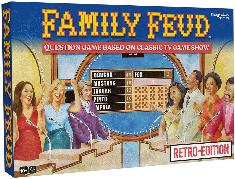 Tipsy Land Family Feud Retro Edition standup scoreboard for lively game nights