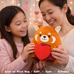 Tiralia secure stitching red panda toy built for lasting softness