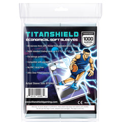 TitanShield 1000-count soft penny sleeves protecting standard cards 67x94mm