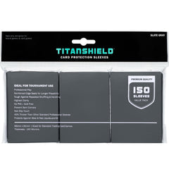 TitanShield premium sleeves front view showcasing glossy fronts for clear card visibility