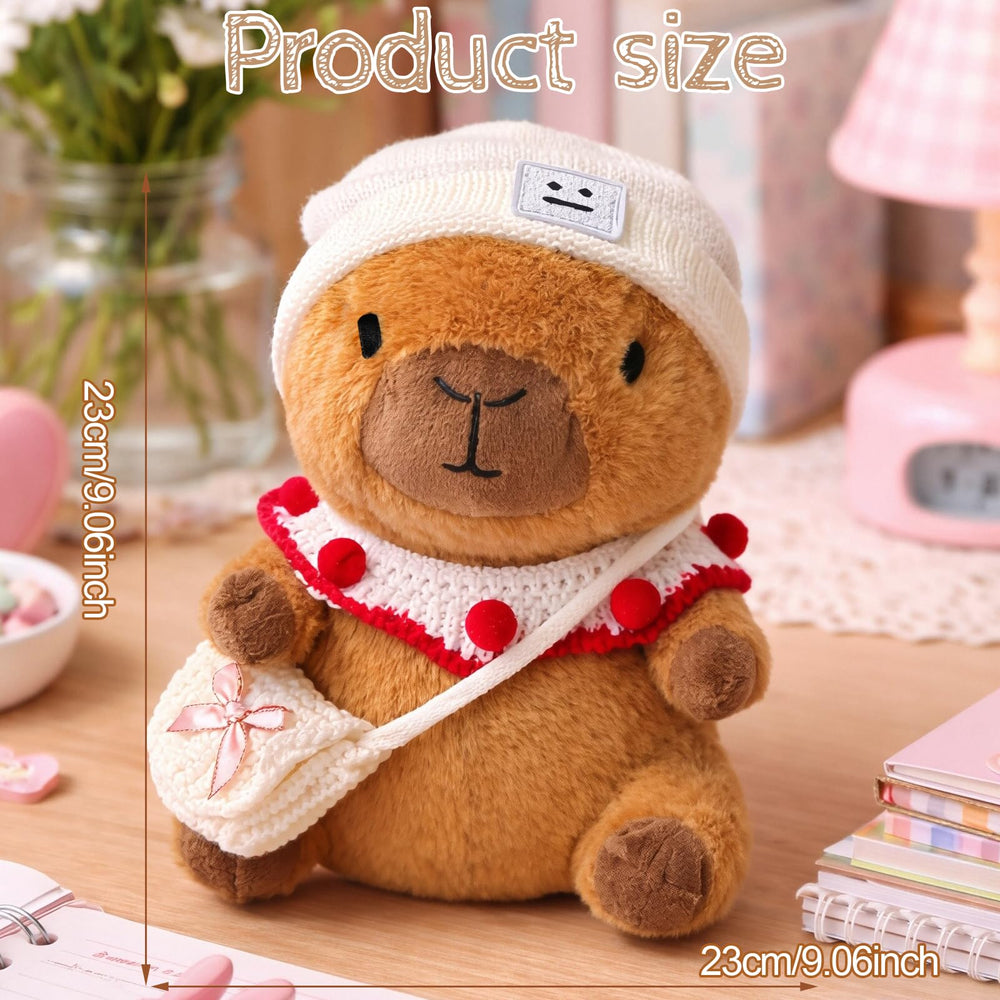 TITQWOP capybara plush bib detail adds adorable finishing touch