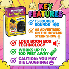 T.J. Wisemen Fart Machine 2 with 15-realistic-sounds library for varied pranks