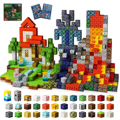 TKGPE 242-pcs 0.8-inch magnetic blocks set—builds colorful structures and sparks imaginative play.