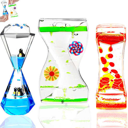 TKTM liquid motion timer main view with soothing bubbles and calming visuals.