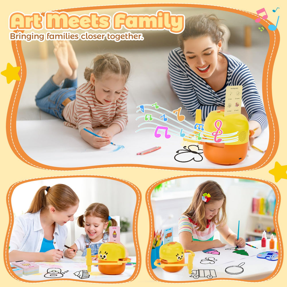 TLANDE drawing robot paintbrushes enable hands-on art exploration with color and texture