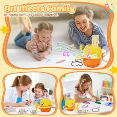 TLANDE drawing robot paintbrushes enable hands-on art exploration with color and texture