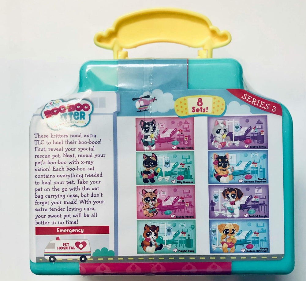 TLC Kritters Boo Boo Better X-ray Card reveal enhances imaginative pet care play