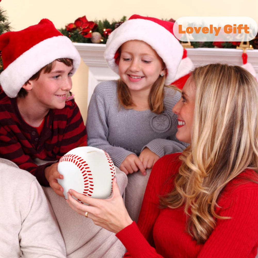 Tlence baseball gift appeals to fans and young savers alike.