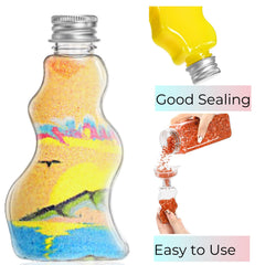 Tlence funnels for large and small pours included with the bottles.