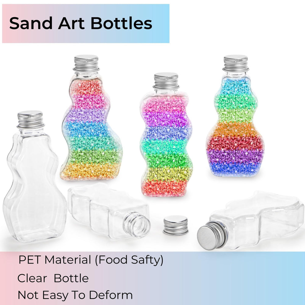 Tlence 2.5 oz mini jars suitable for colorful sand and small keepsakes.