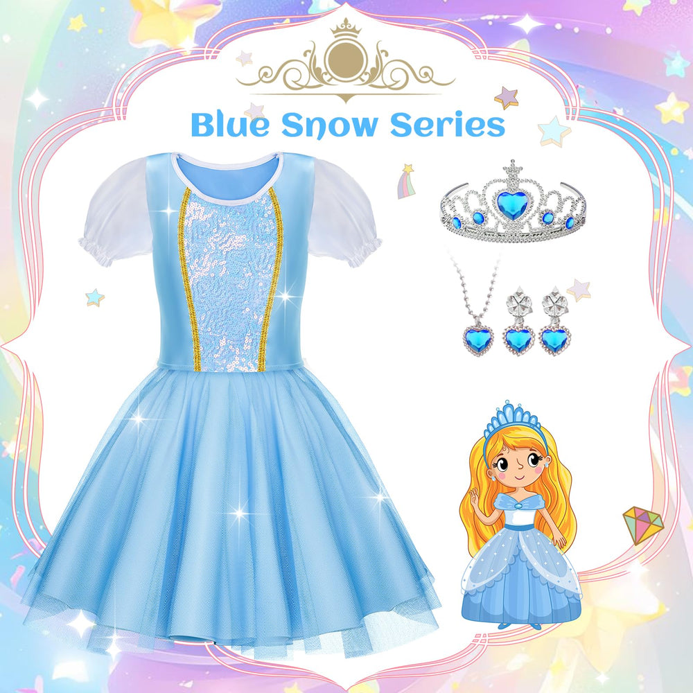 Tlooe princess dress set cape adds instant royal flair.