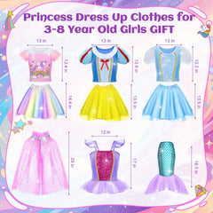 Tlooe princess dress set gift box for easy gifting.