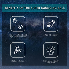 TLQSM Super Bouncing Ball bouncing on sidewalk, durable surface-ready fun