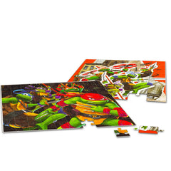 TMNT 48-piece puzzle image offering approachable challenge for kids ages 4-8