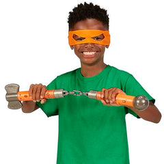 TMNT Build N Battle hatchet accessory adds dramatic battle-ready detail