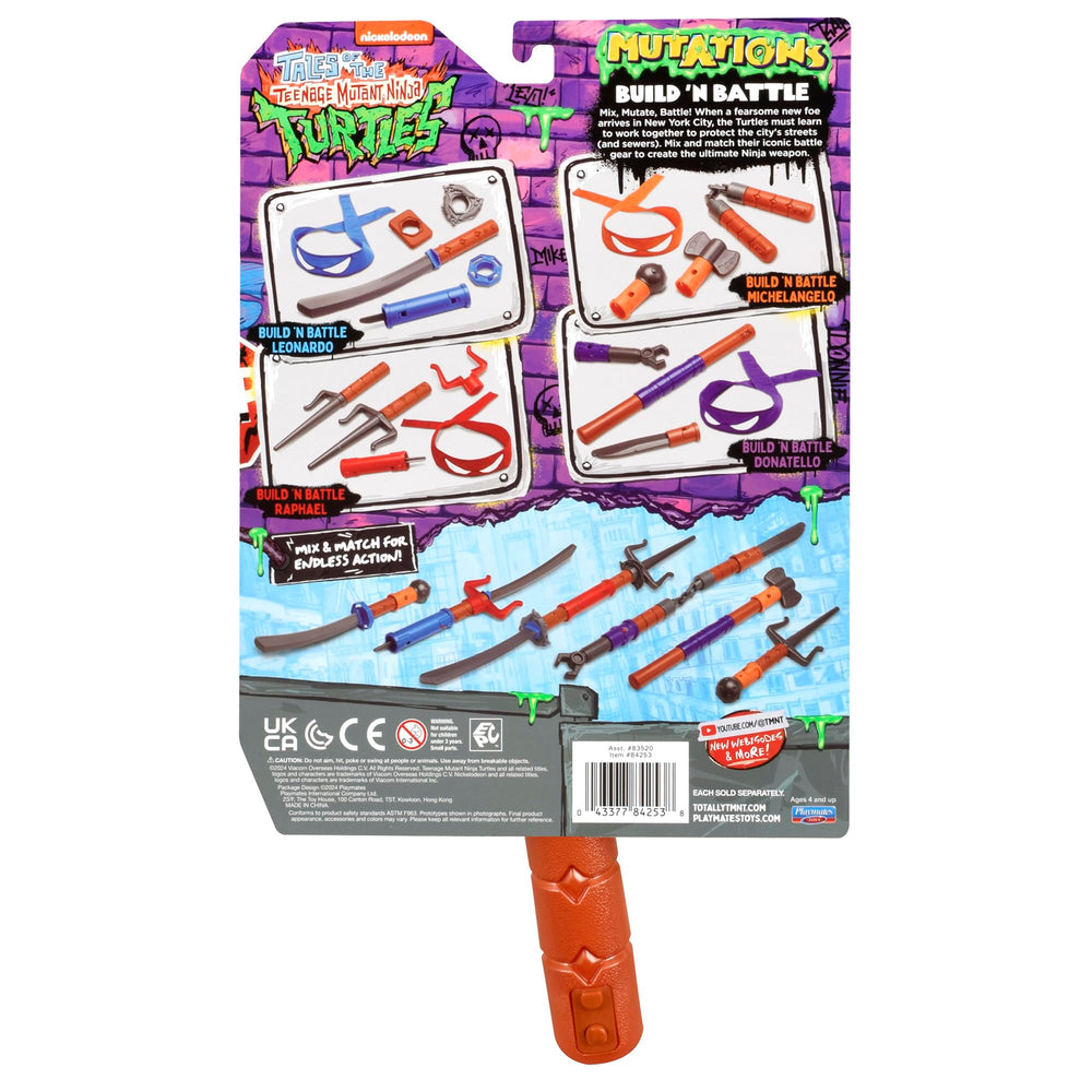 TMNT Build N Battle set with multiple accessories supports ongoing play sessions