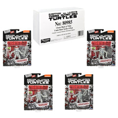 TMNT B&W four-pack collectible showcase appeals to vintage TMNT fans