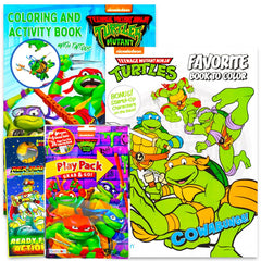 TMNT coloring and activity set with 60 stickers for creative play