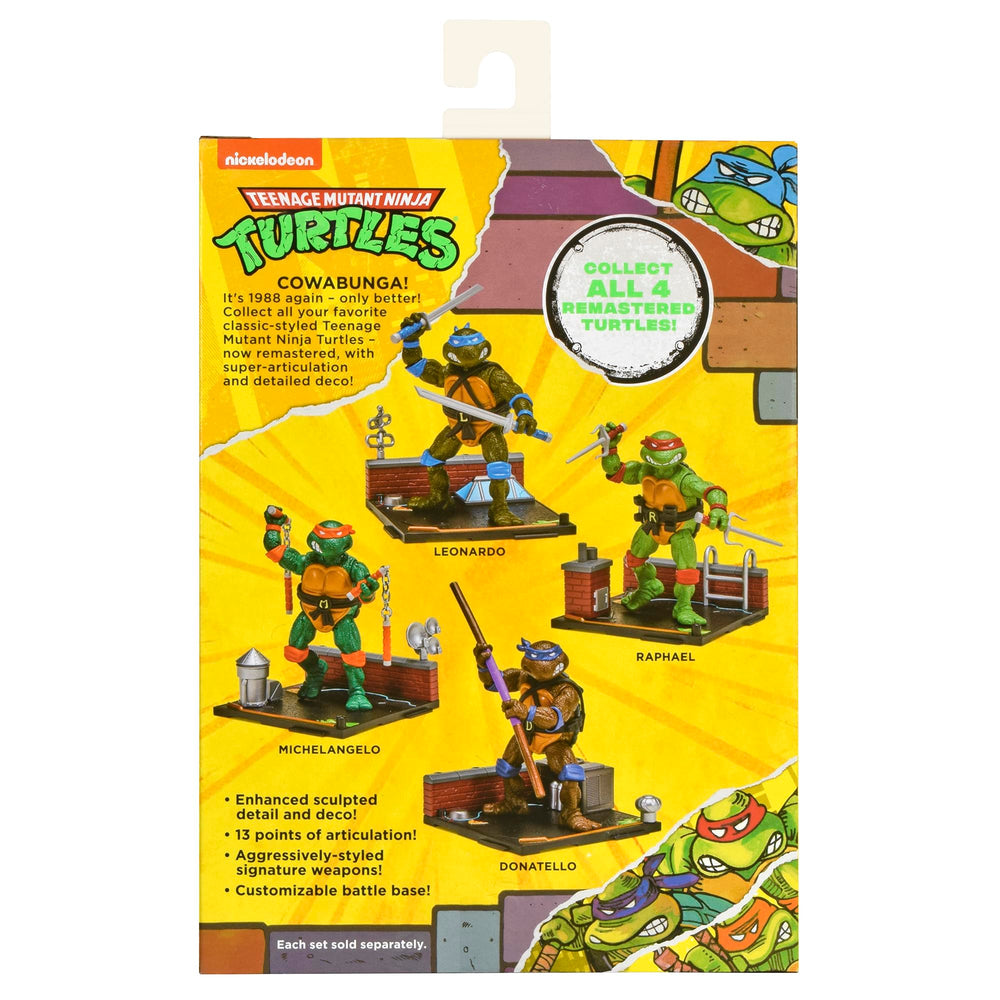 Packaging promotes collect-them-all with other Classic TMNT figures.