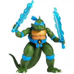 TMNT Godzilla Leo dynamic pose, energizing a collectors shelf display