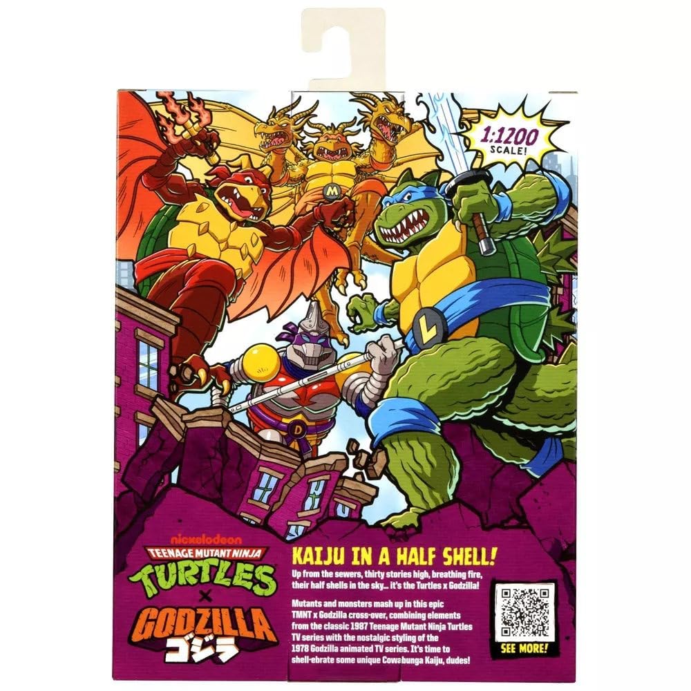 TMNT Godzilla Leo packaging image emphasizing authentic crossover branding