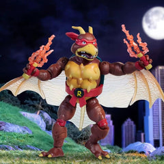 Packaging shot of TMNT x Godzilla Raph figure.