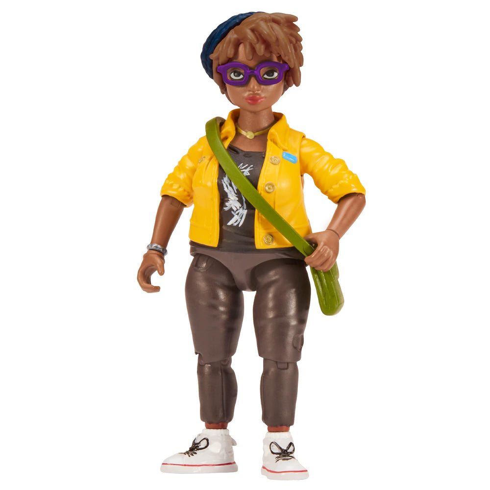 TMNT Mutant Mayhem April O'Neil action figure front view for display and play.