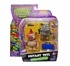 Teenage Mutant Ninja Turtles Mutant Mayhem Bebop and Rocksteady 2pk ideal for display.