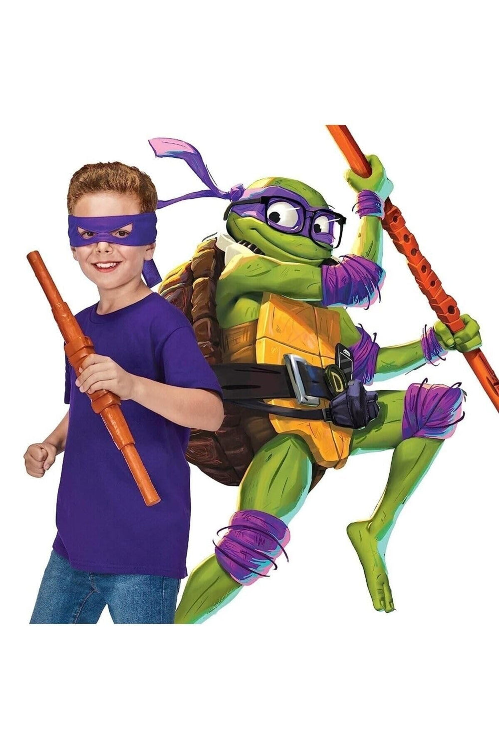 TMNT Mutant Mayhem Donatello unboxing visuals for TMNT fans.