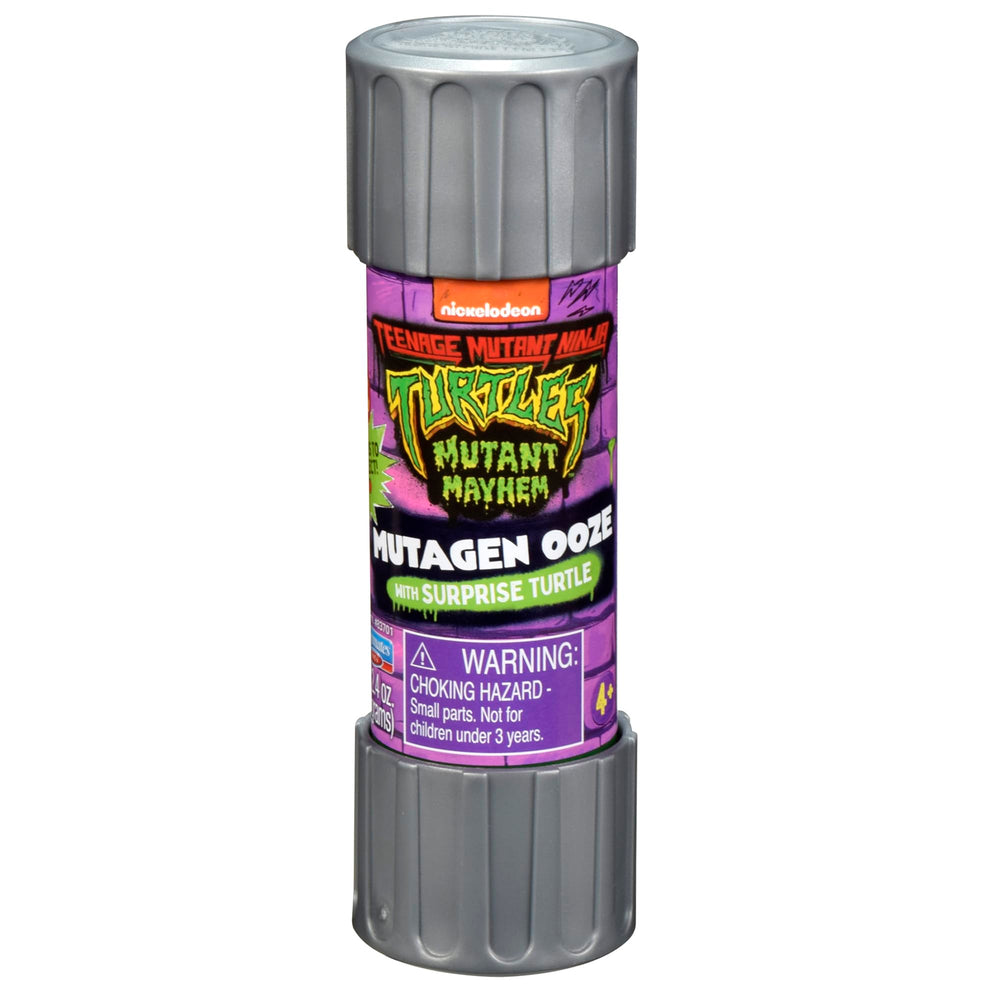 TMNT Mutant Mayhem canister packaging features movie-inspired design for fans.