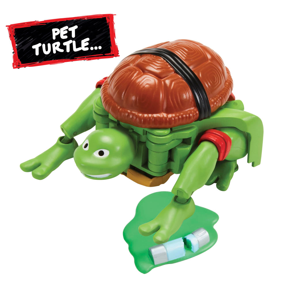 TMNT Raphael ooze splash display stand supports dynamic posing and display.
