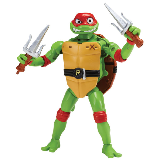 TMNT Raphael Mutations figure mid-transformation for dynamic play sessions.