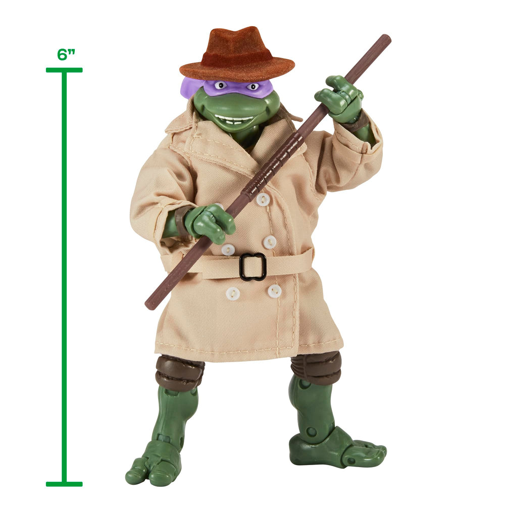 Playmates Toys Ninja Elite Donatello in disguise posed for dynamic action.