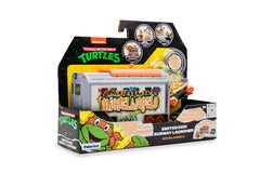 TMNT Orange subway car with graffiti details enhances visual appeal and storytelling.