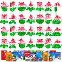 TOANWOD Christmas pop fidget keychain in bright colors for stocking stuffers.
