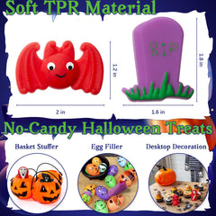 TOANWOD Halloween sticker pack accompanying squishies for personalized gift and classroom rewards.
