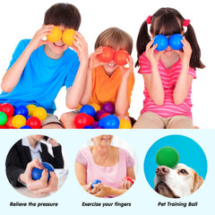 TOAOB stress relief ball green 2.5-inch for tactile play and concentration