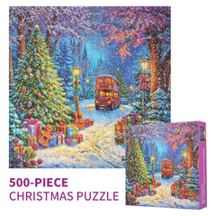 TOCHILD glitter finish puzzle box adds sparkle to display and gifting.