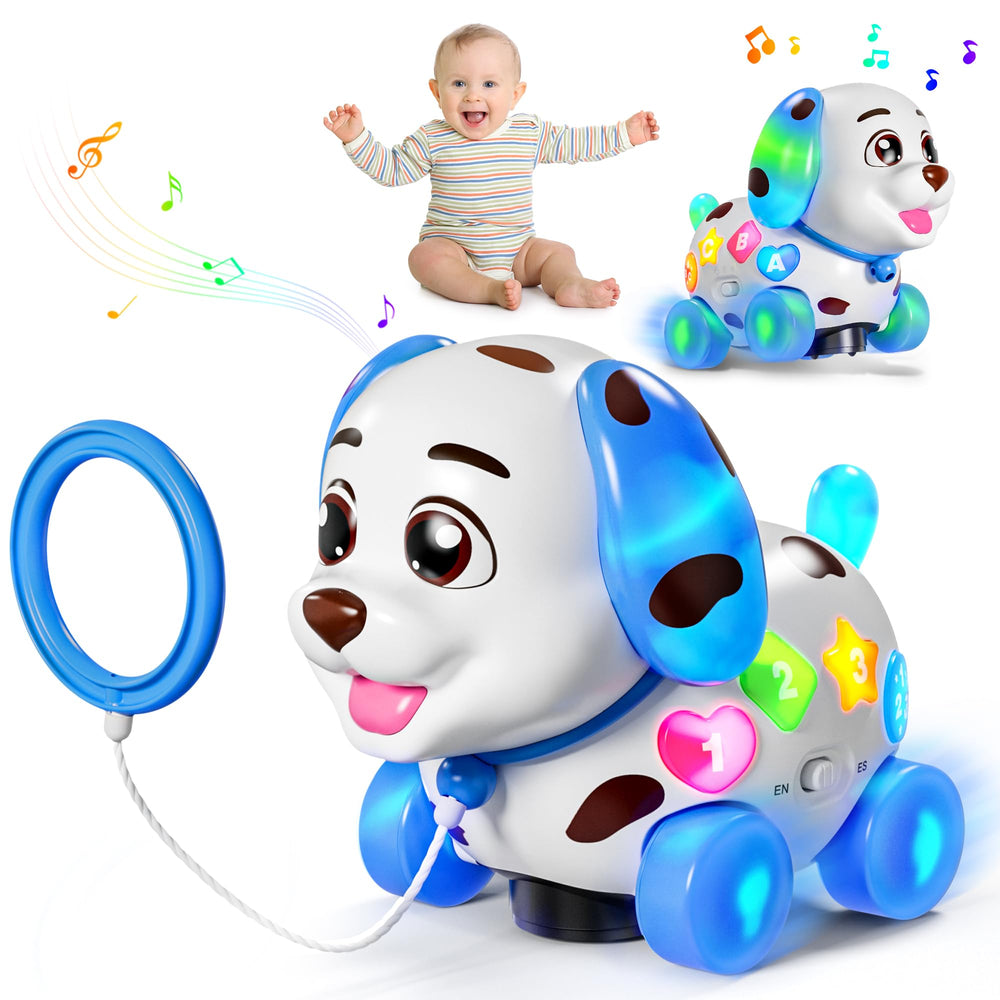 ToddlerCley musical puppy toy with lights for sensory play and learning