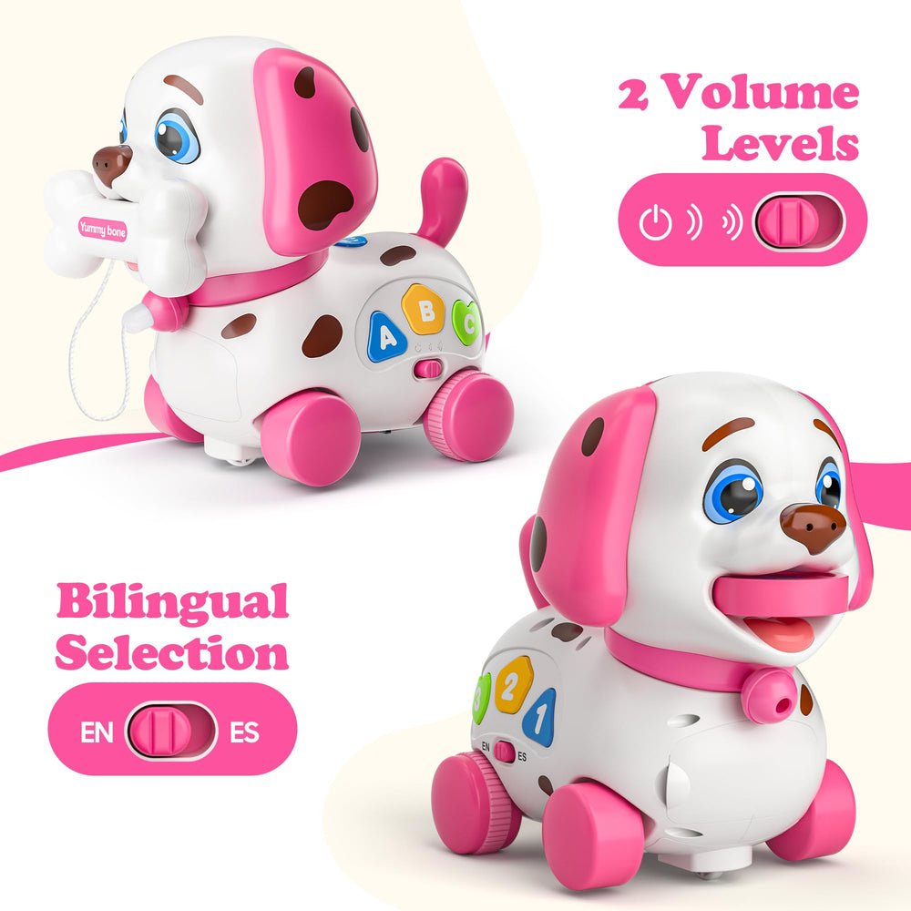 ToddlerCley Musical Puppy travel-friendly design fits car trips and home use