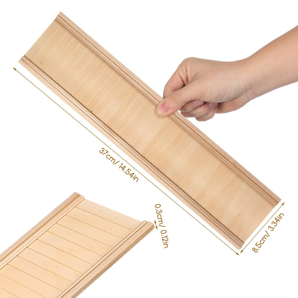 Toddmomy wooden dollhouse wall trim enables smooth wall transitions